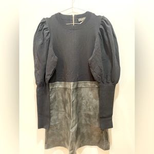 Brand new Ted Baker two tone dress with puff sleeves.